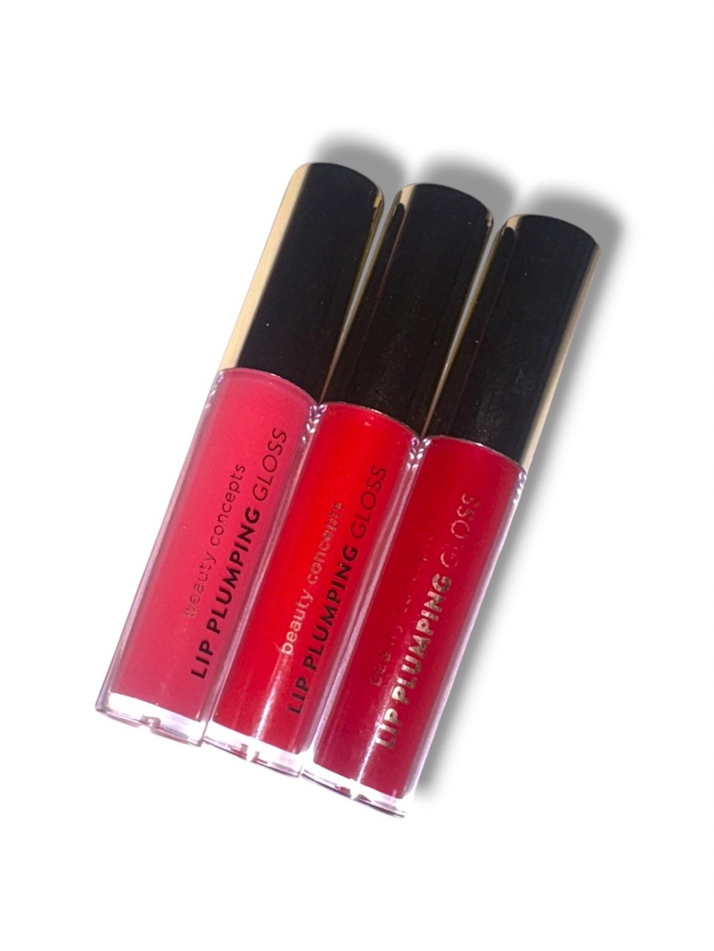 Beauty Cosmetics Lip Plumping Gloss - Pink & Red Trio